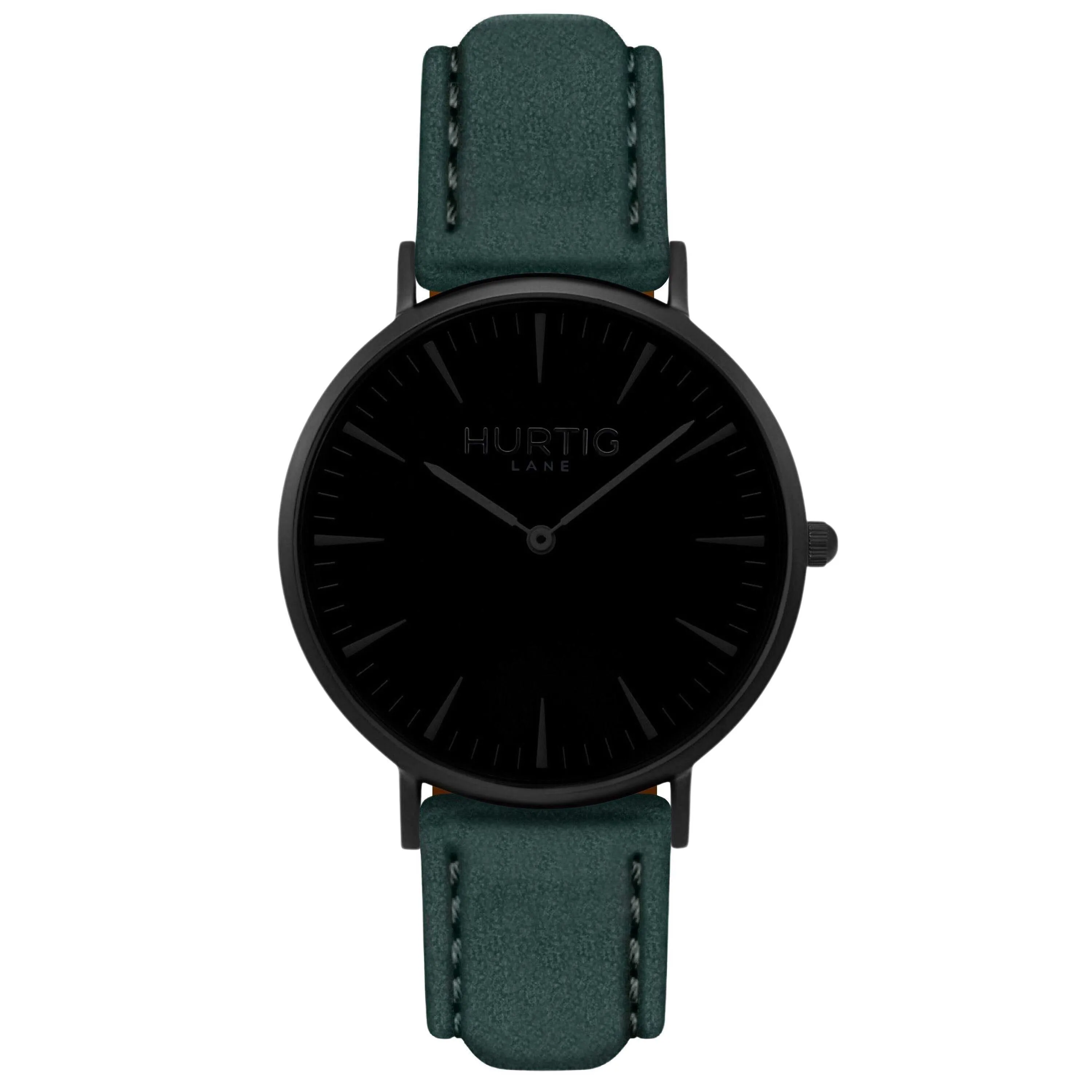 Hymnal Vegan Watch Tweed All Black & Camel Brown