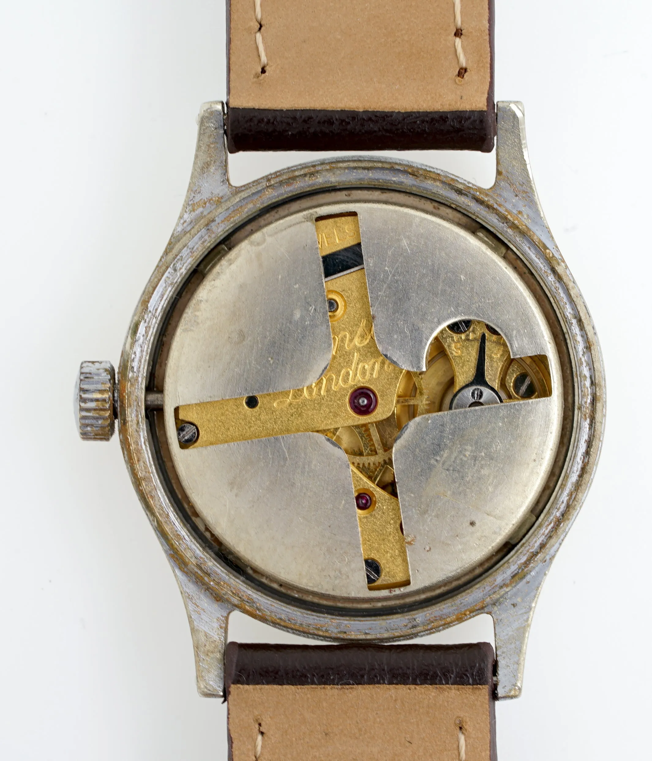 J W BENSON SMITHS LONDON TROPICAL ROMAN NUMERAL  EARLY 50'S 16J WATCH