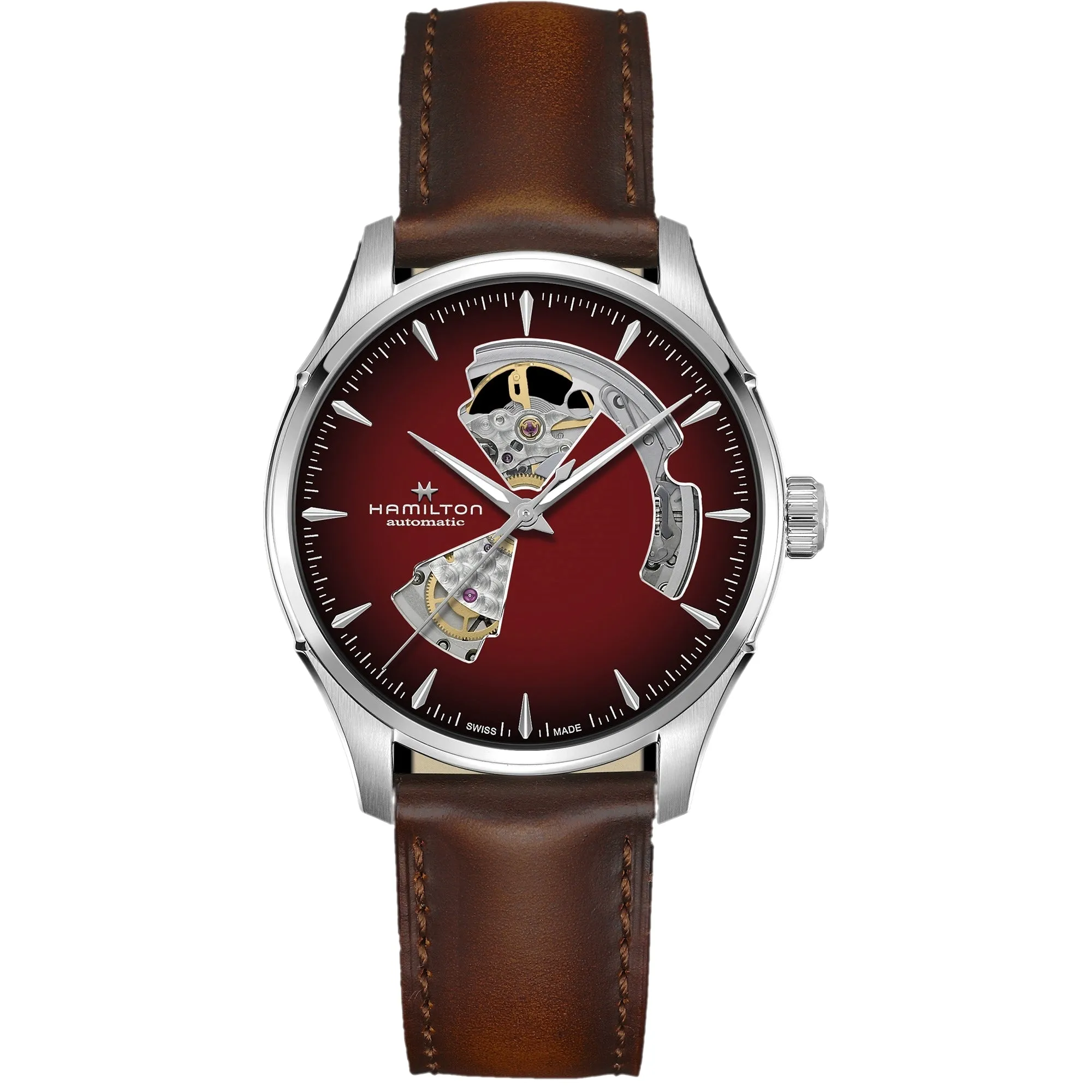 Jazzmaster Open Heart Auto 40mm Smoky Burgundy