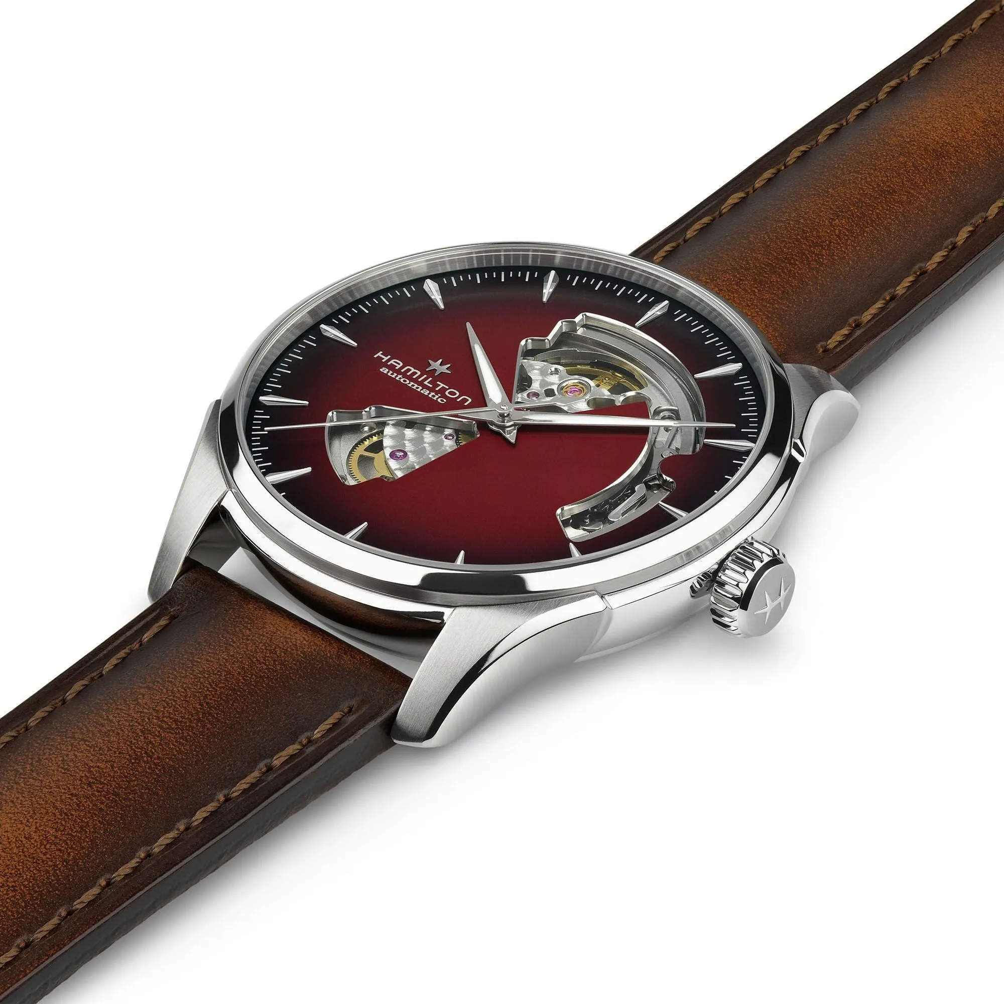 Jazzmaster Open Heart Auto 40mm Smoky Burgundy