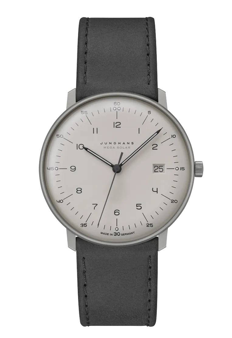 Junghans Men's 59/2023.02 Max Bill Mega Solar Watch