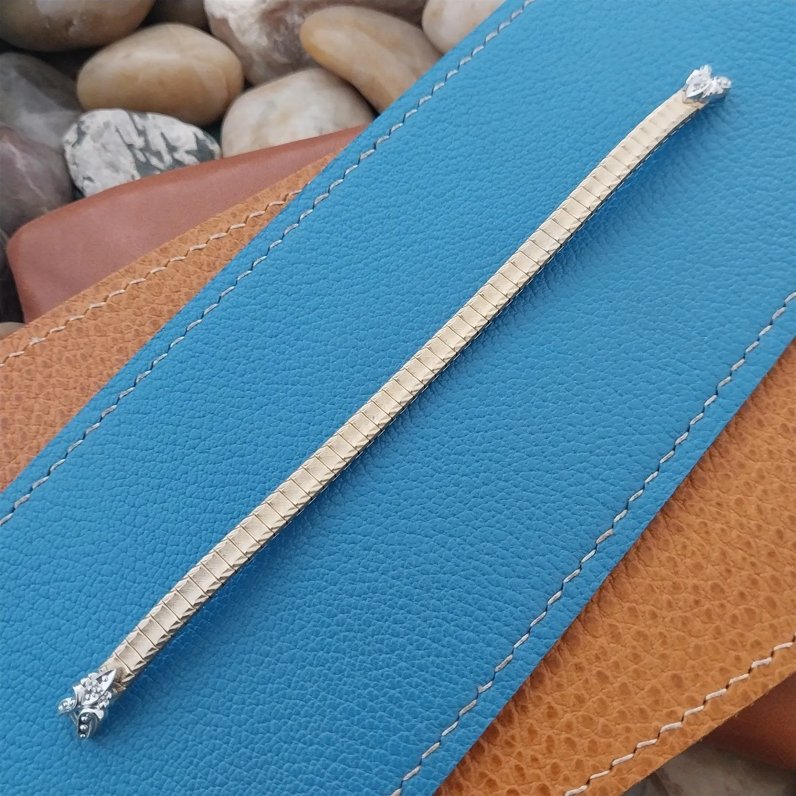 Ladies 10k Gold-Filled & Diamond Single-Lug Speidel Unused Vintage Watch Band