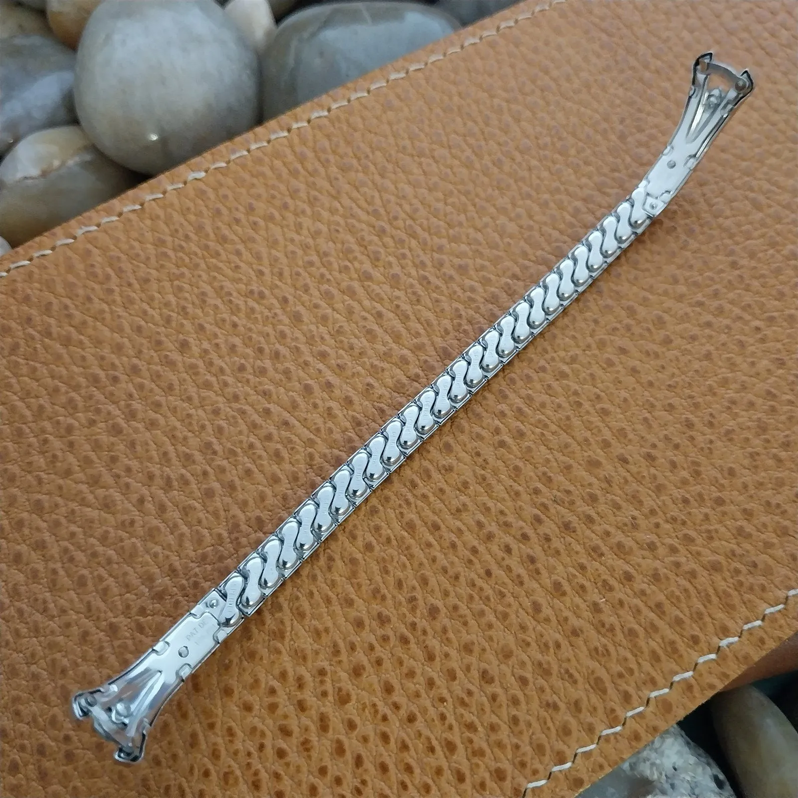 Ladies White Gold-Filled Diamond Adorna 1950s Unused Vintage Watch Band