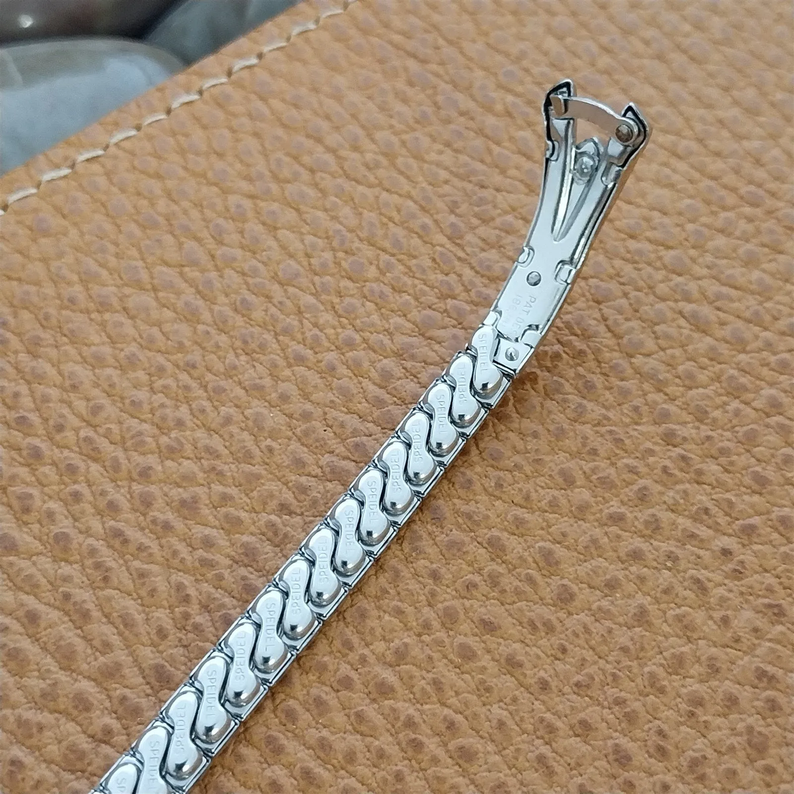 Ladies White Gold-Filled Diamond Adorna 1950s Unused Vintage Watch Band