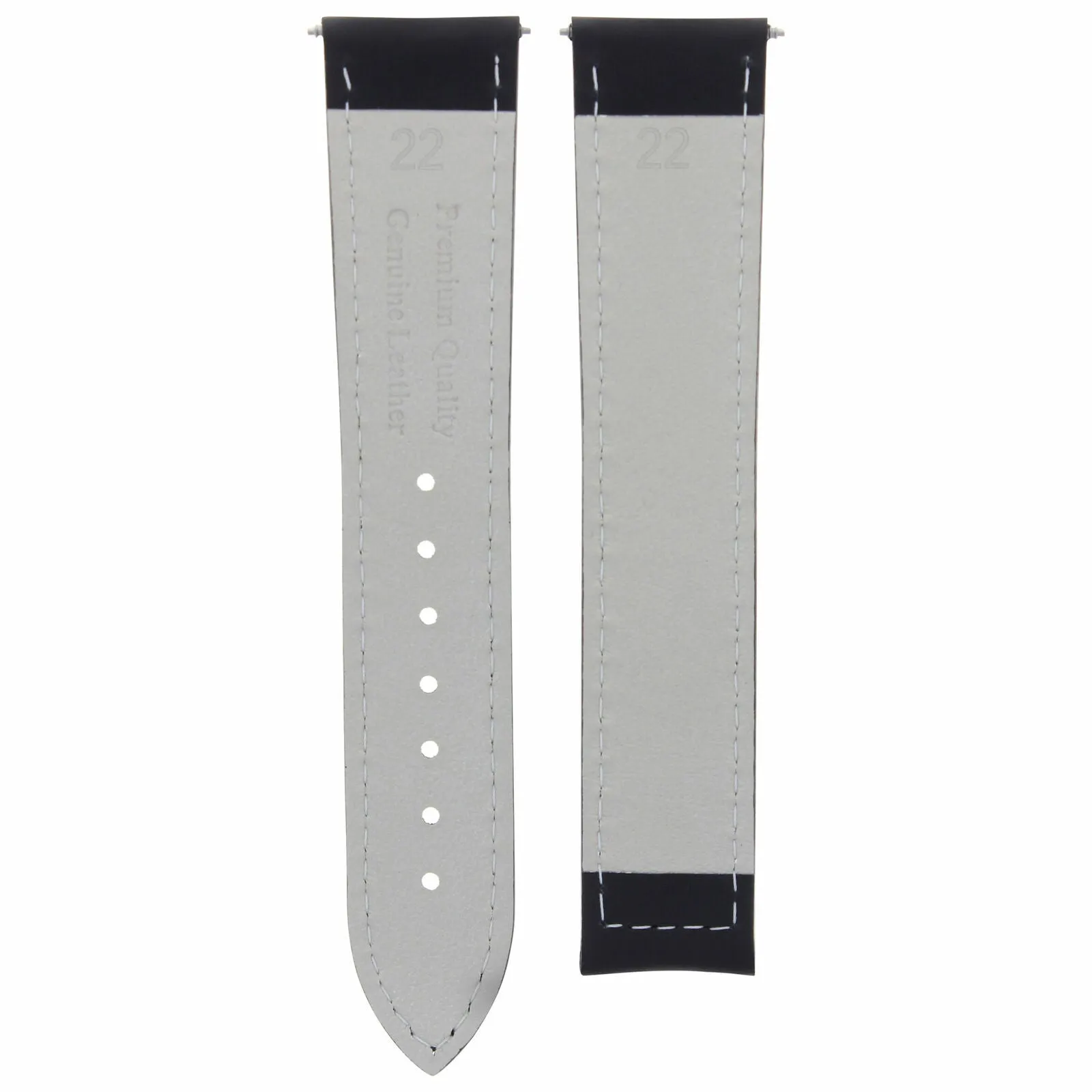 LEATHER BAND SMOOTH STRAP FOR DEPLOY CLASP 22/18 TAG HEUER TARGA FLORIO BROWN