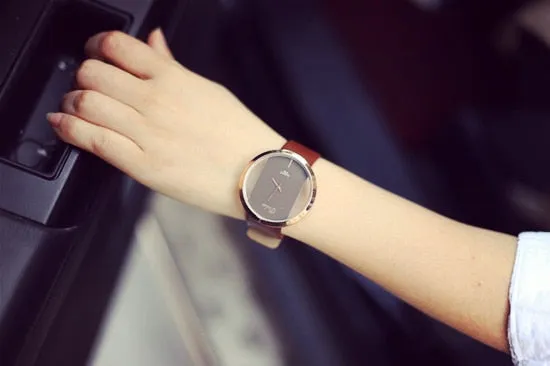 Leather Strap Black Luxury Watches