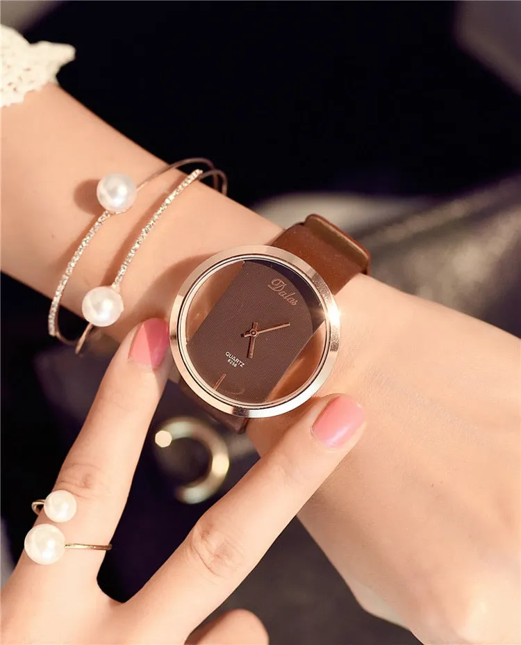 Leather Strap Black Luxury Watches
