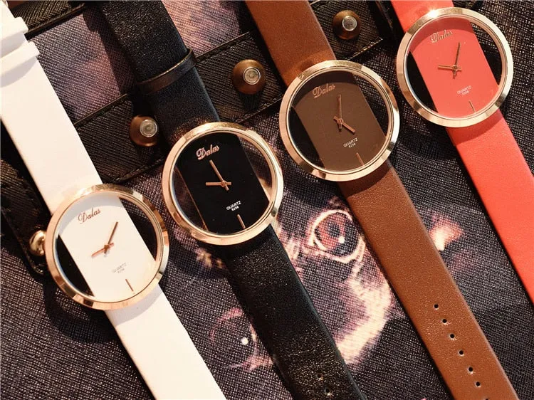 Leather Strap Black Luxury Watches