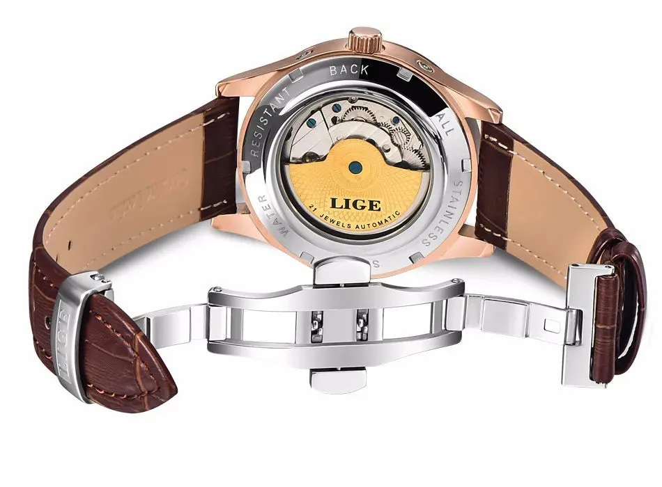 LIGE Men's Watch