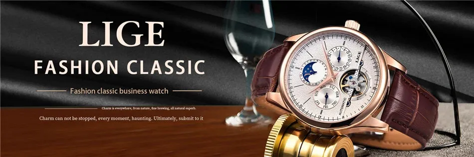 LIGE Men's Watch