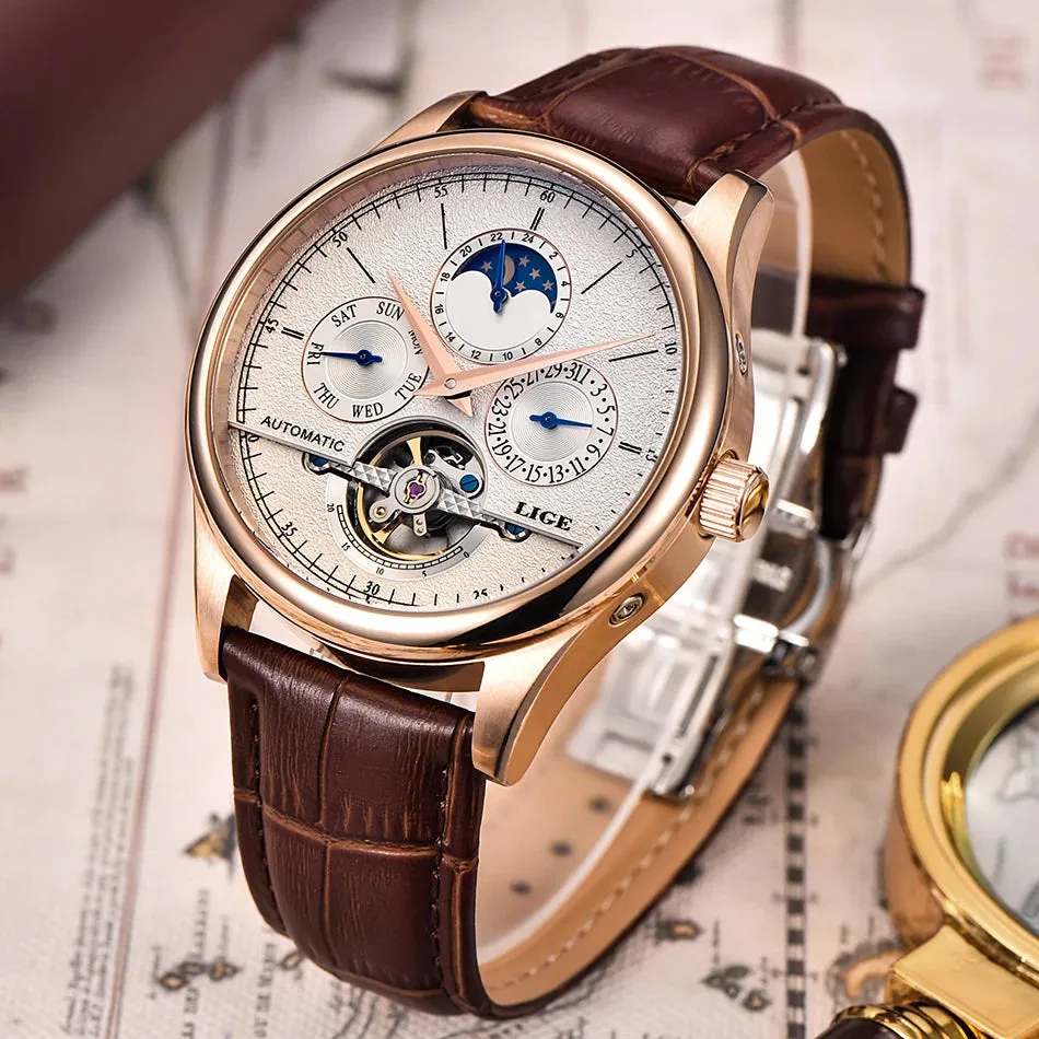LIGE Men's Watch