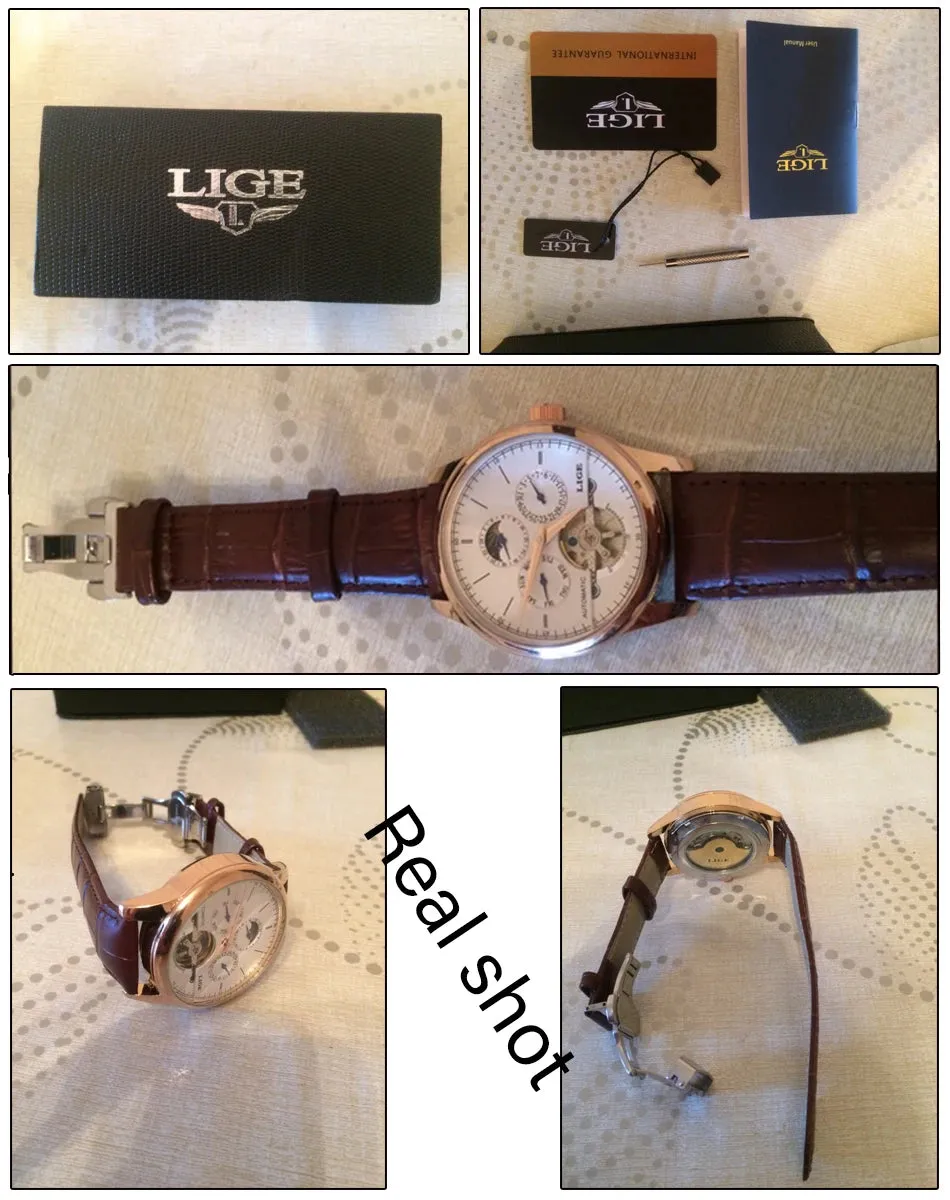 LIGE Men's Watch