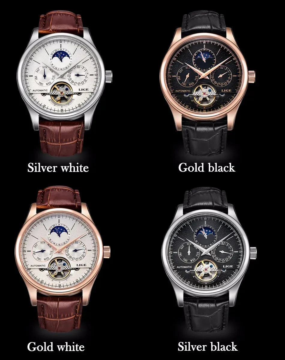 LIGE Men's Watch