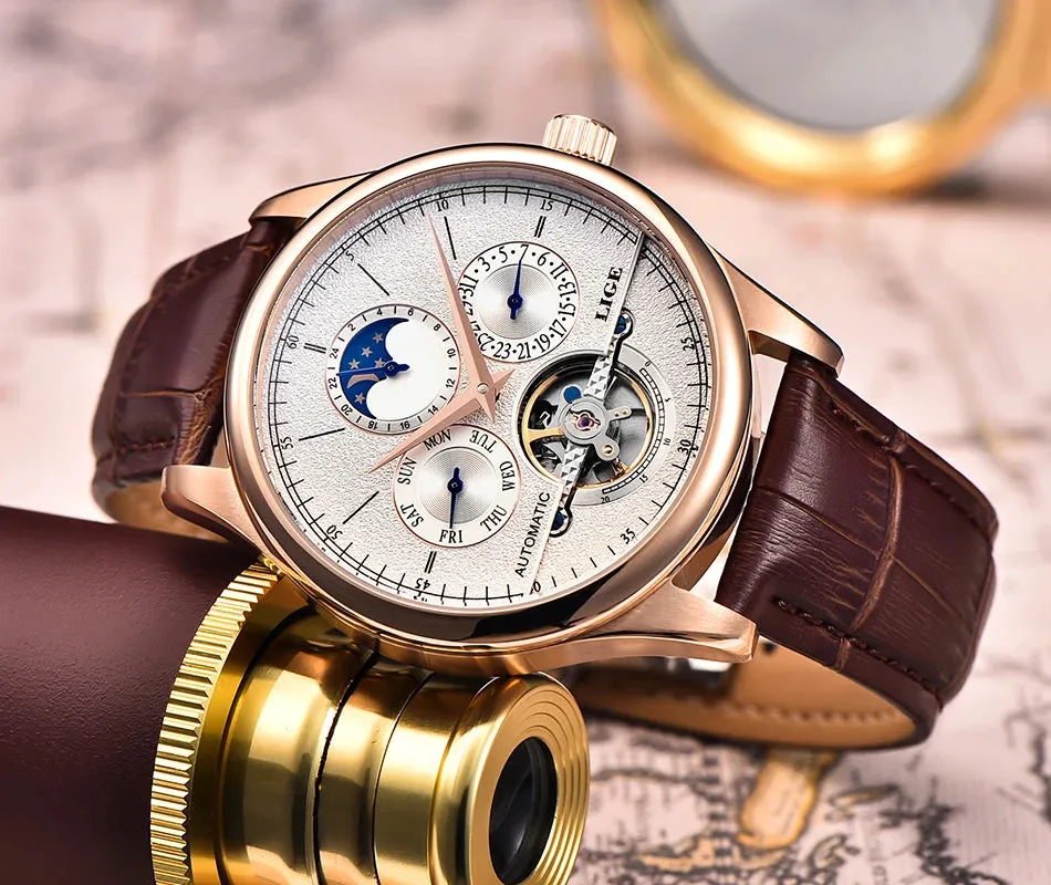 LIGE Men's Watch