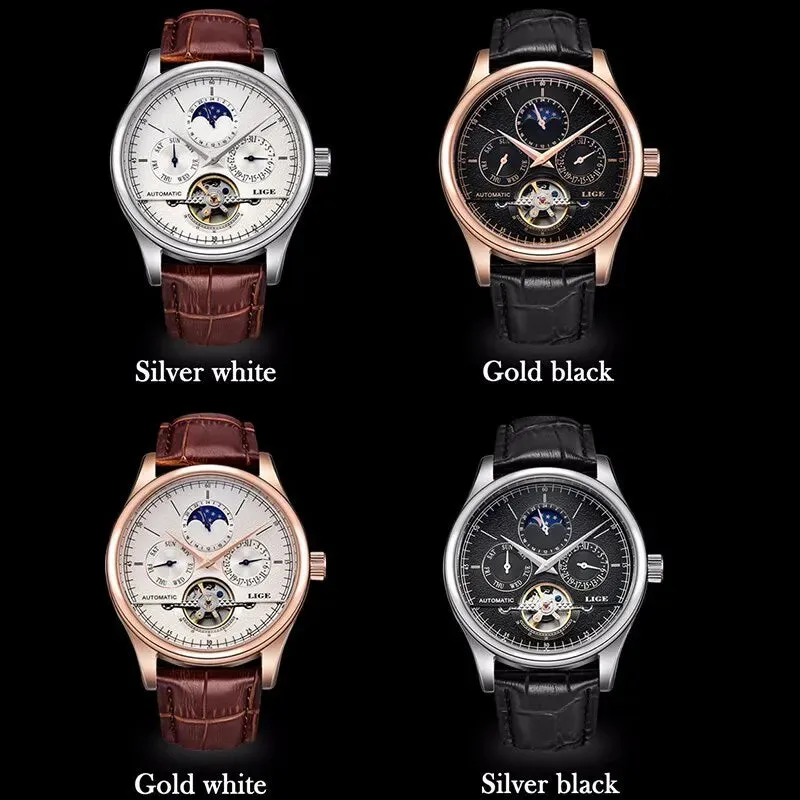 LIGE Men's Watch