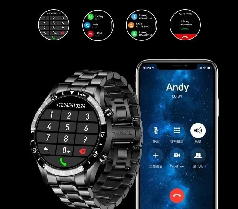 Lyxig smart klocka fr mn