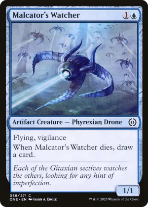 Malcator's Watcher (ONE-058) - Phyrexia: All Will Be One [Common]