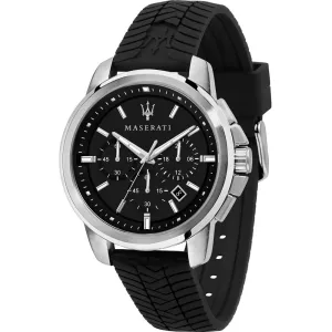Maserati Black Silicone Quartz Fashion Men's Watch R8871621014