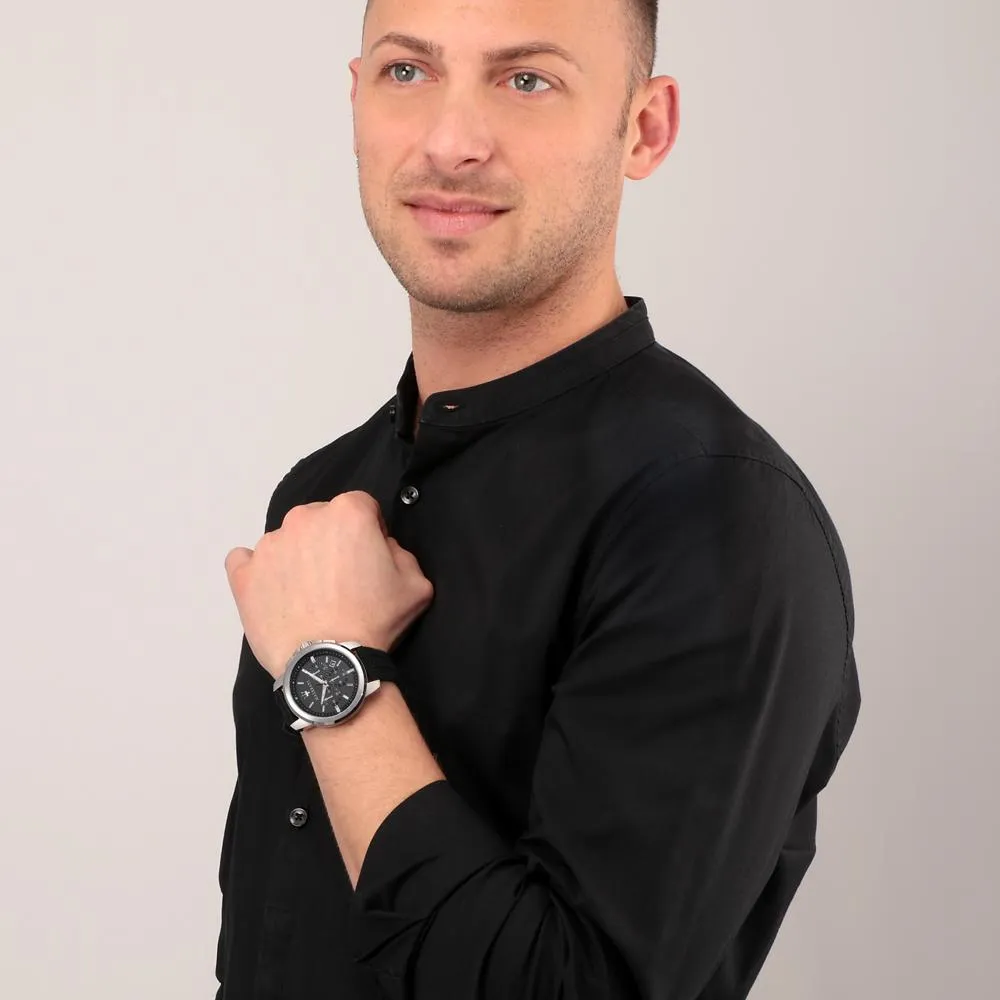 Maserati Black Silicone Quartz Fashion Men's Watch R8871621014