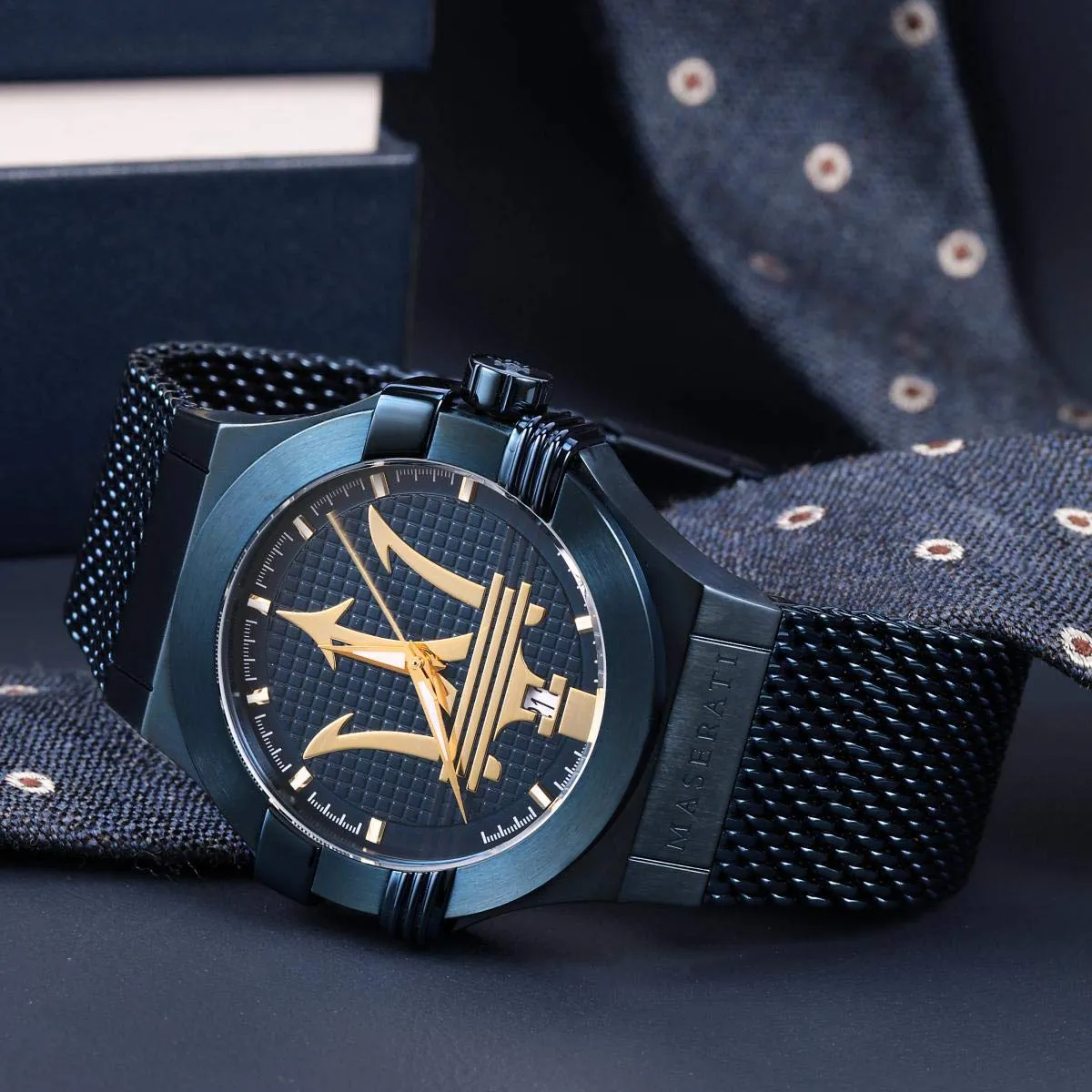 Maserati Potenza Analog Blue Dial Men's Watch R8853108008 (Defect)