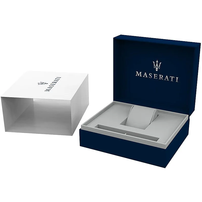 Maserati Stile Silver Automatic Black Dial Men's Watch R8823142002