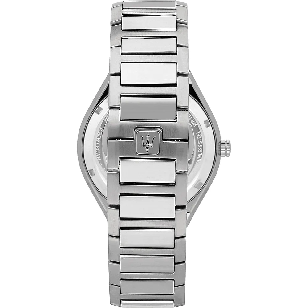 Maserati Stile Silver Automatic Black Dial Men's Watch R8823142002