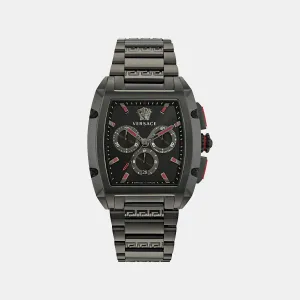 Men's Black Chronograph Stainless Steel Watch VE6H00623