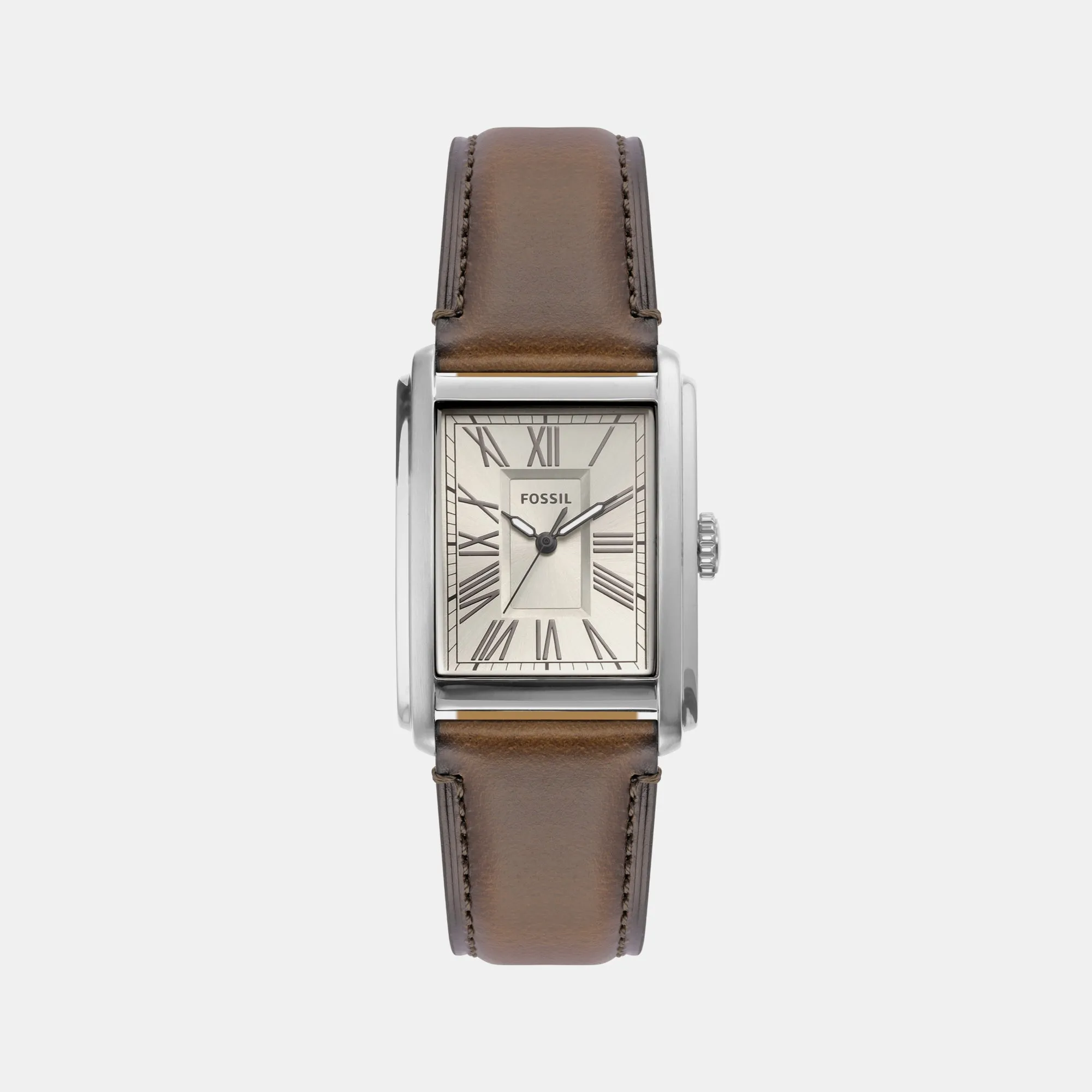 Men's Carraway Three-Hand Brown Leather Watch FS6012