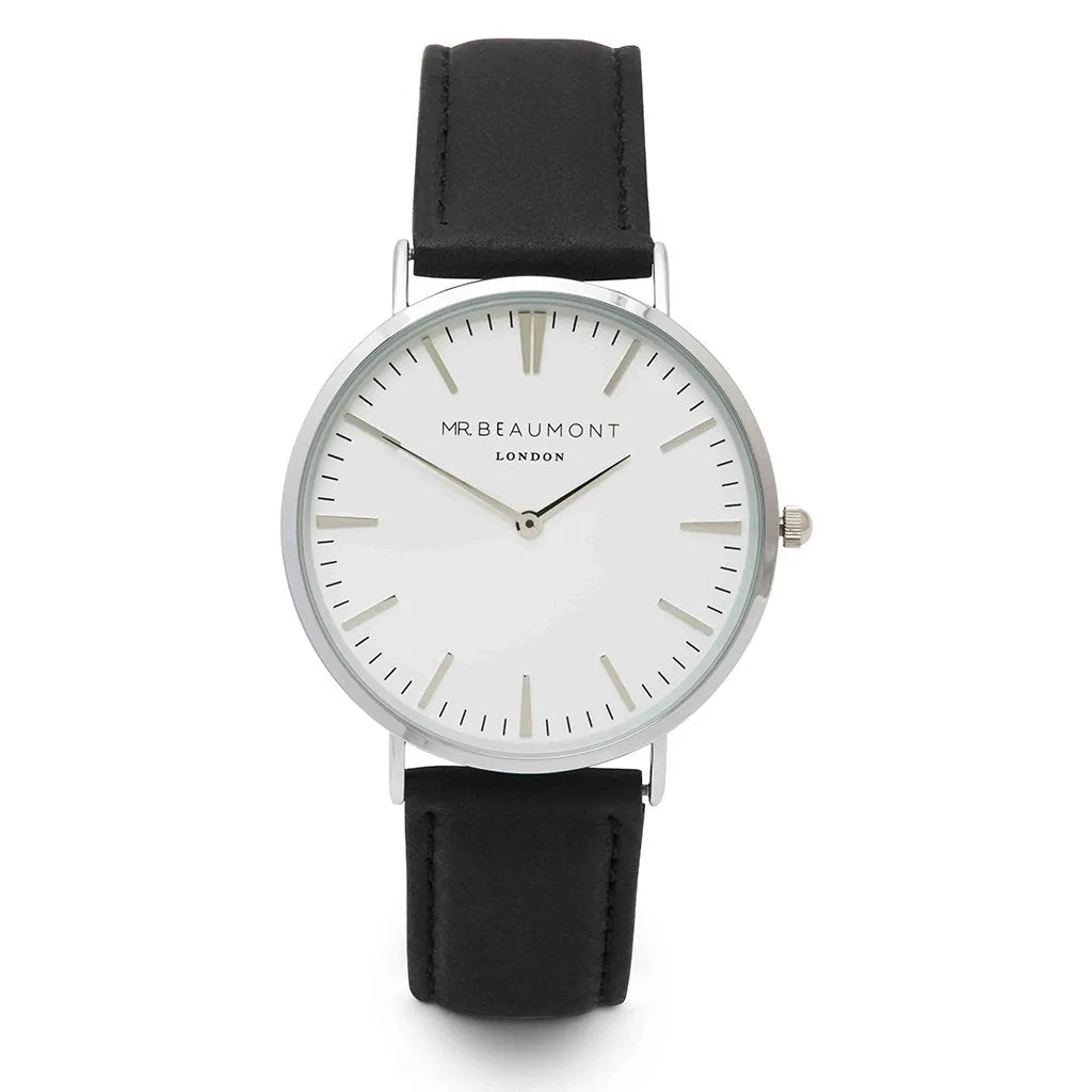Men's Handwriting Engraved Black Watch