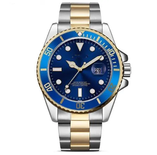 Mens Stainless Steel Analog Dress Watch Waterproof Mechanical Stem