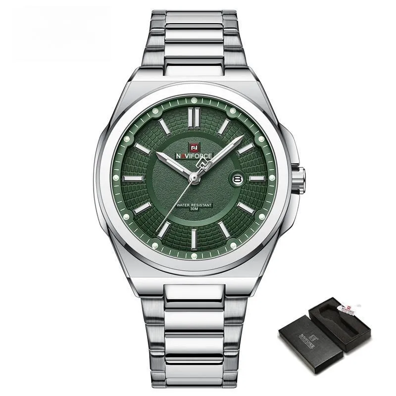 Mens Watches Waterproof High Quality Quartz Wristwatch Stainless Steel Clock