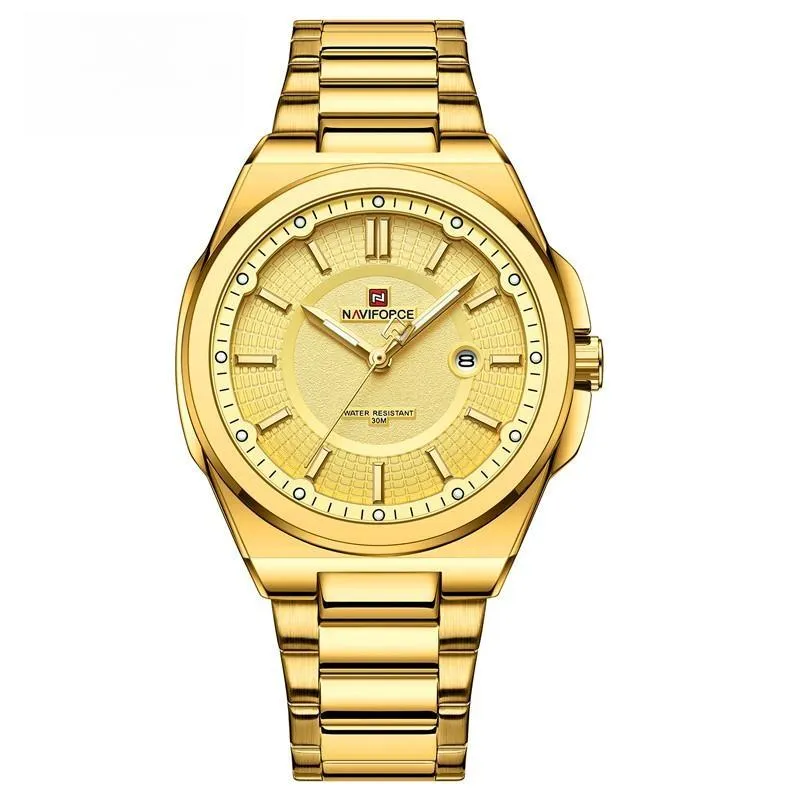 Mens Watches Waterproof High Quality Quartz Wristwatch Stainless Steel Clock