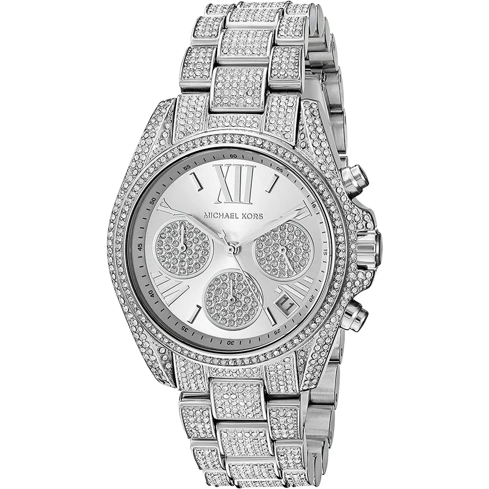 Michael Kors Mini Bradshaw All Silver Women's Watch MK6454