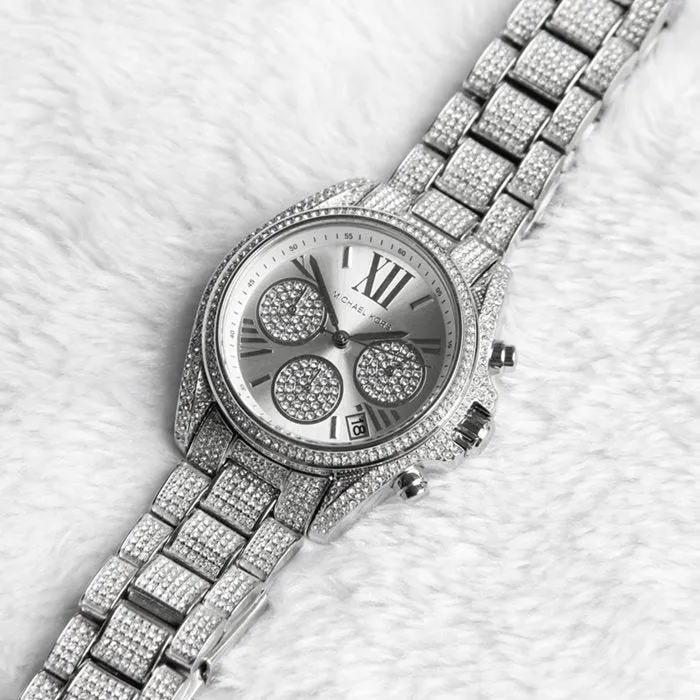 Michael Kors Mini Bradshaw All Silver Women's Watch MK6454