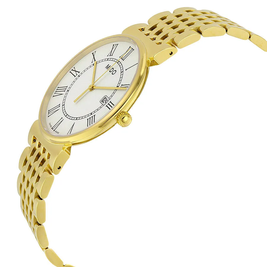 Mido Dorada White Dial Gold-tone Stainless Steel Ladies Watch M009.610.33.013.00