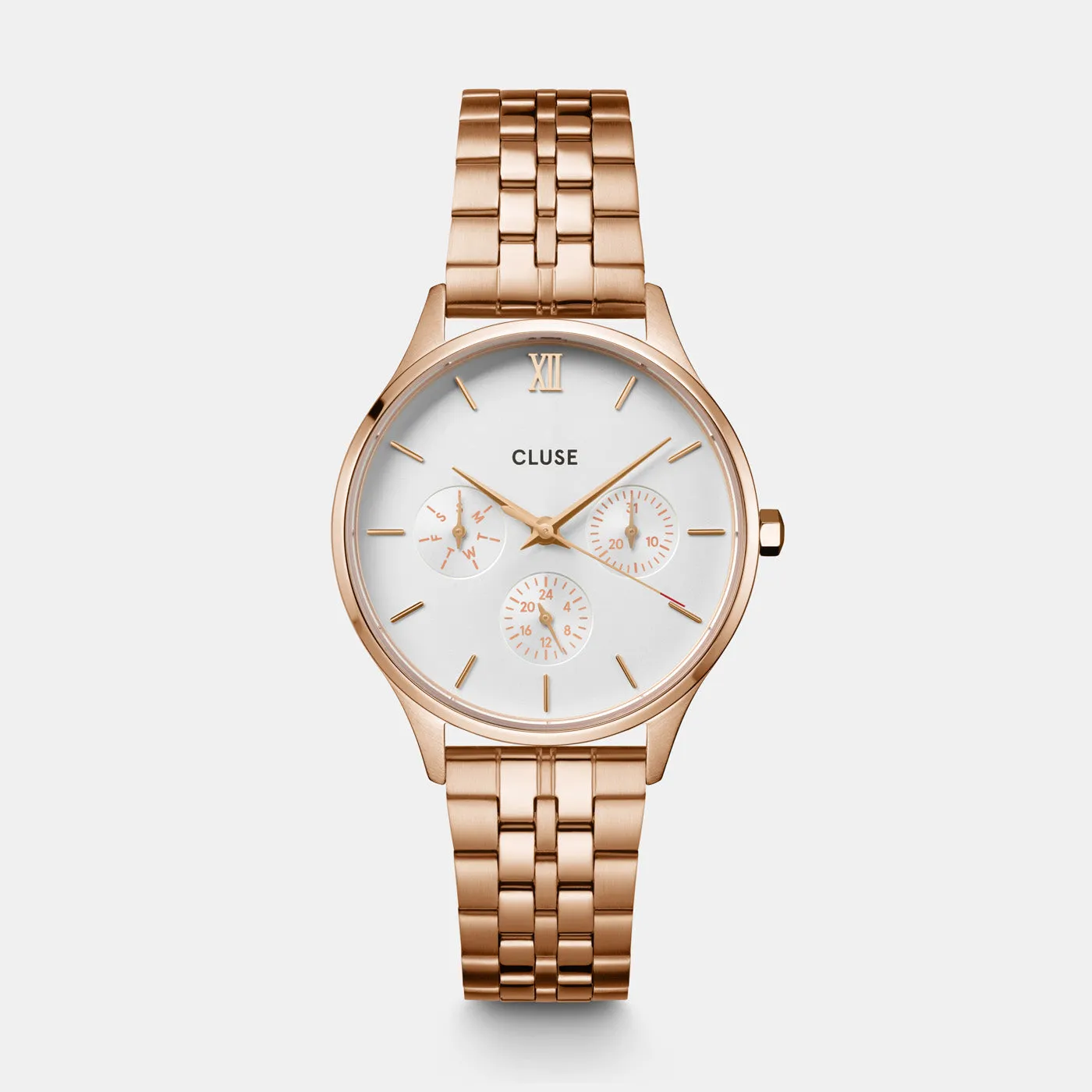 Minuit Multifunction Watch Steel, Rose Gold Colour