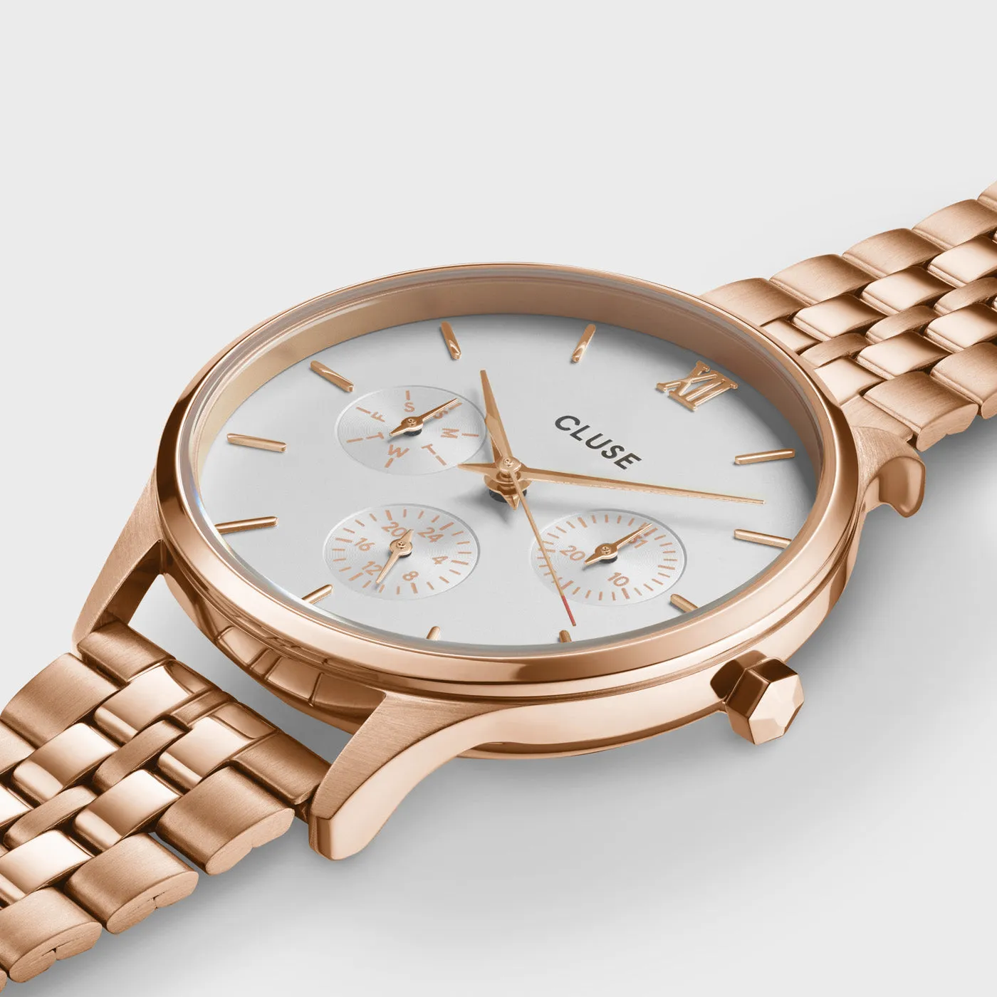 Minuit Multifunction Watch Steel, Rose Gold Colour