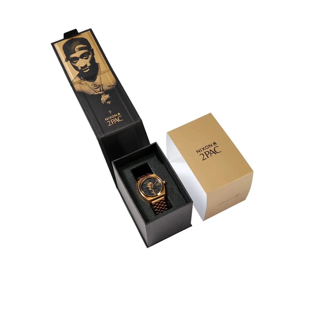 Nixon - 2PAC Time Teller Watch Gold/Black