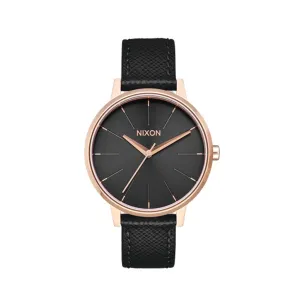 Nixon Kensington Leather - Rose Gold/Black