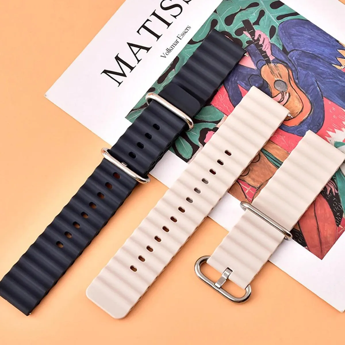 OCEAN LOOP SILICON STRAPS FOR XIAOMI REDMI SMART WATCH 3 ACTIVE, S1, S1 PRO, WATCH 2 LITE, S1 ACTIVE, WATCH 3, MI WATCH