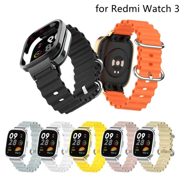 OCEAN LOOP SILICON STRAPS FOR XIAOMI REDMI SMART WATCH 3 ACTIVE, S1, S1 PRO, WATCH 2 LITE, S1 ACTIVE, WATCH 3, MI WATCH