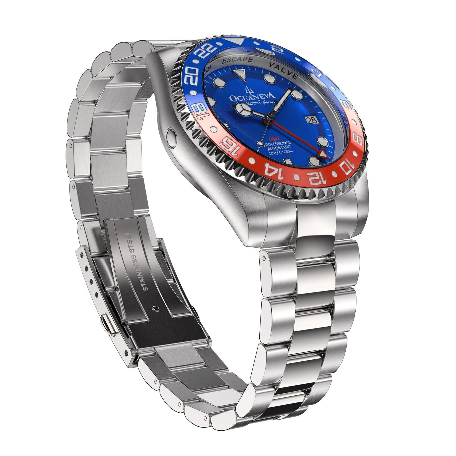 Oceaneva™ Deep Marine Explorer GMT Automatic 1250M Men's Watch