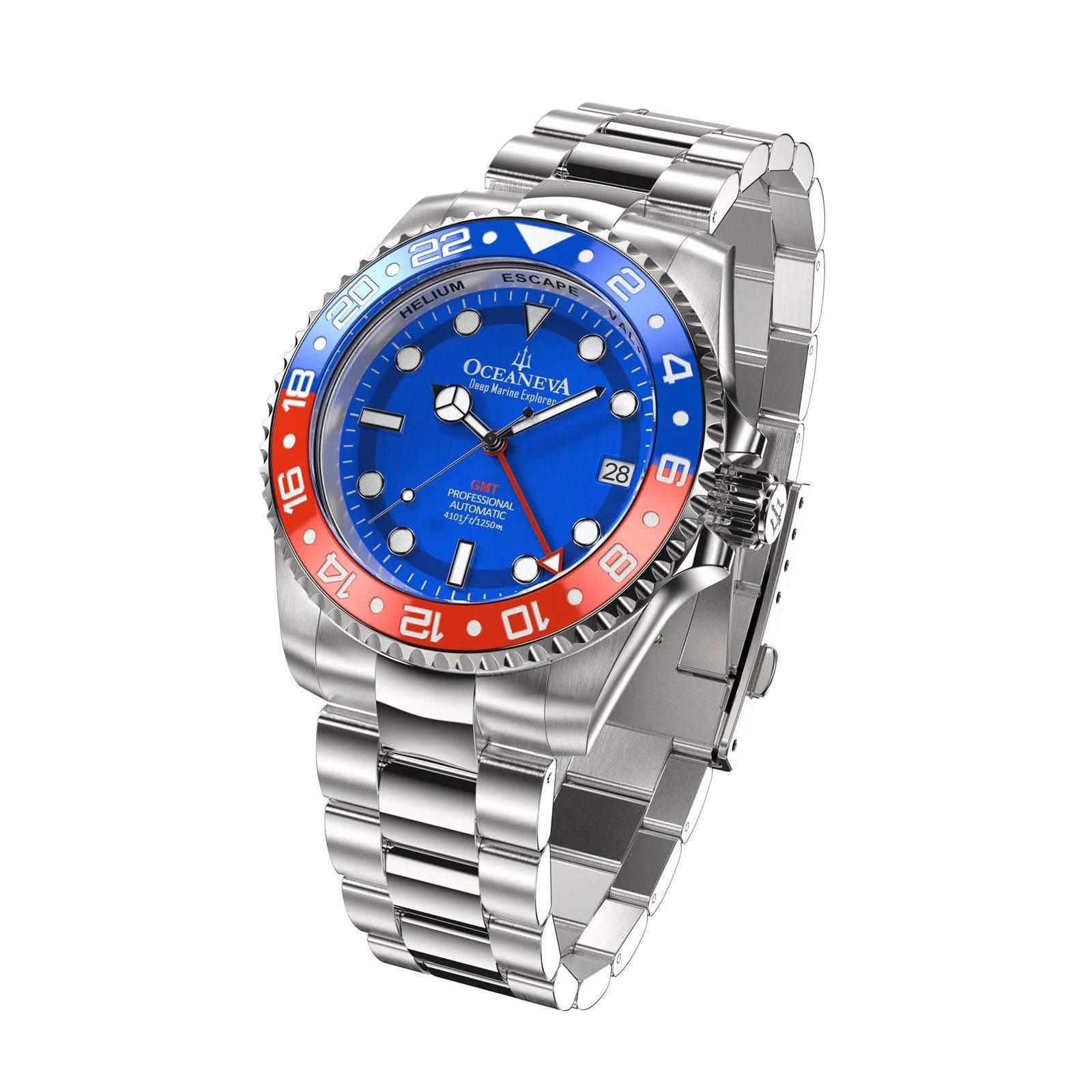 Oceaneva™ Deep Marine Explorer GMT Automatic 1250M Men's Watch
