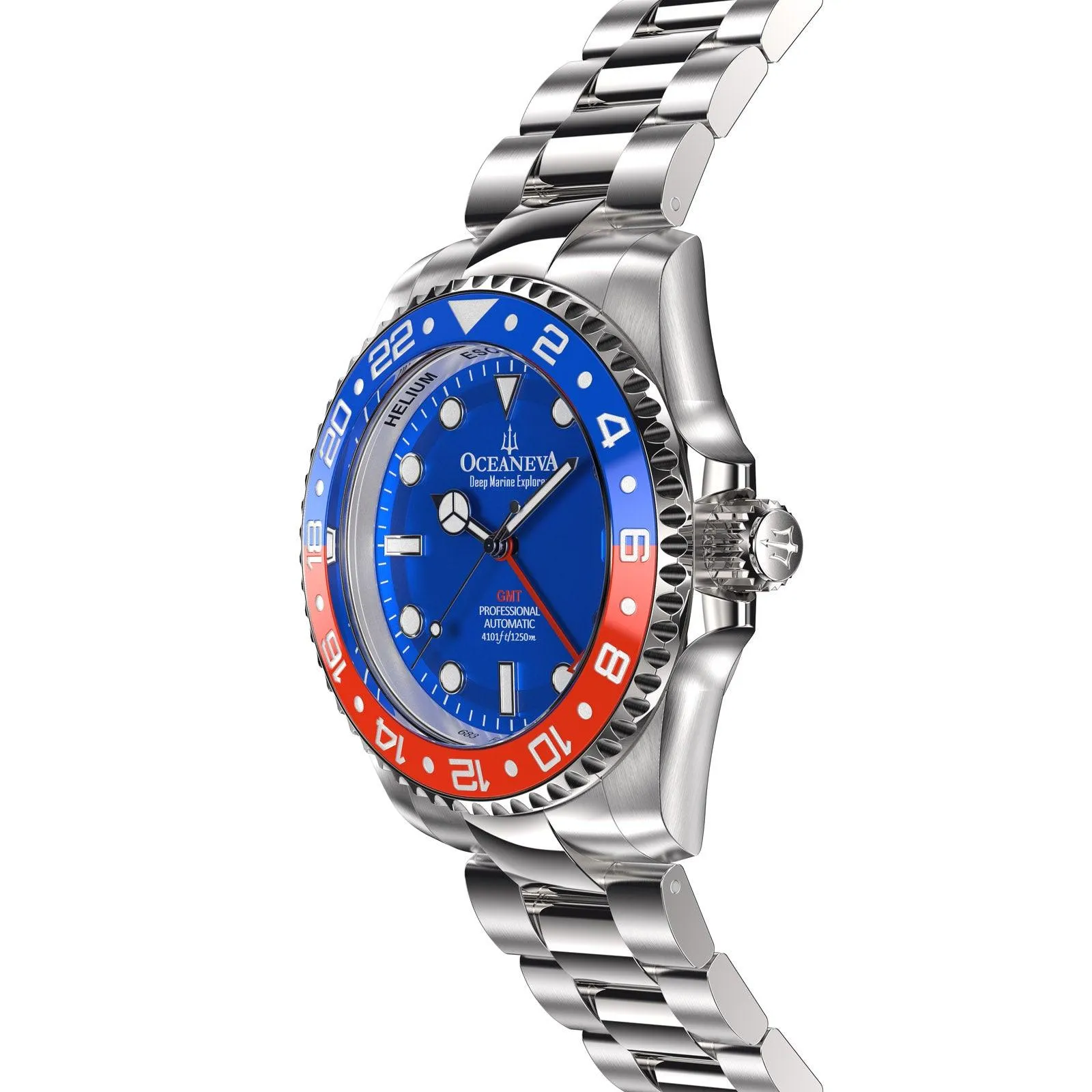 Oceaneva™ Deep Marine Explorer GMT Automatic 1250M Men's Watch