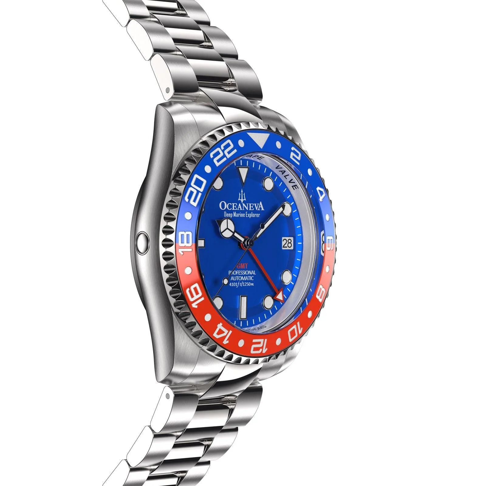 Oceaneva™ Deep Marine Explorer GMT Automatic 1250M Men's Watch