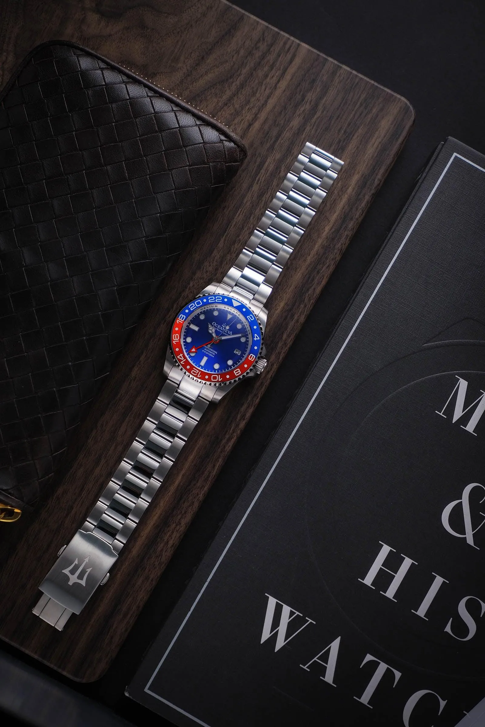 Oceaneva™ Deep Marine Explorer GMT Automatic 1250M Men's Watch