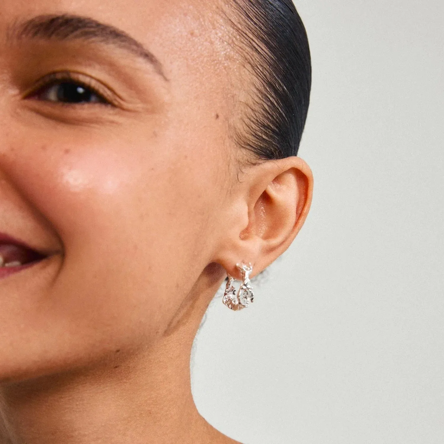 Pilgrim Jewelry Trust Recycled Crinkle Hoop - 122436003