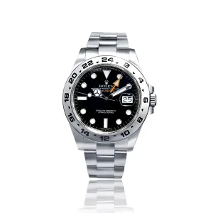 Pre-Owned Rolex Explorer Black Dial Stainless Steel