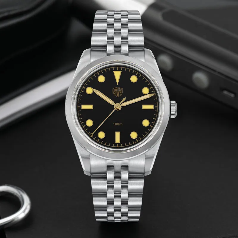 ★Pre-Owned★Watchdives Retro Sub 36mm VH31 Men Watch