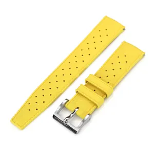 Quick Release Yellow Tropical-Style Pro FKM rubber watch strap, 20mm or 22mm